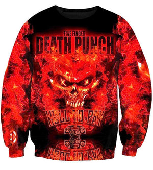 Five Finger Death Punch Sweatshirts - Five Finger Death Punch 3D Sweatshirt