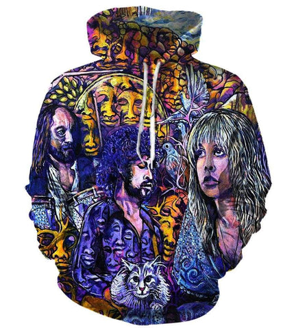 Image of Fleetwood Mac Hoodies - Pullover Colorful Hoodie