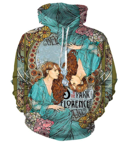 Image of Florence + The Machine Hoodies - Pullover Blue Hoodie