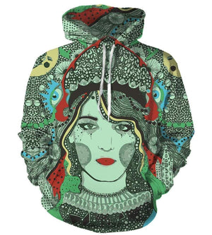 Florence + The Machine Hoodies - Pullover Green Hoodie