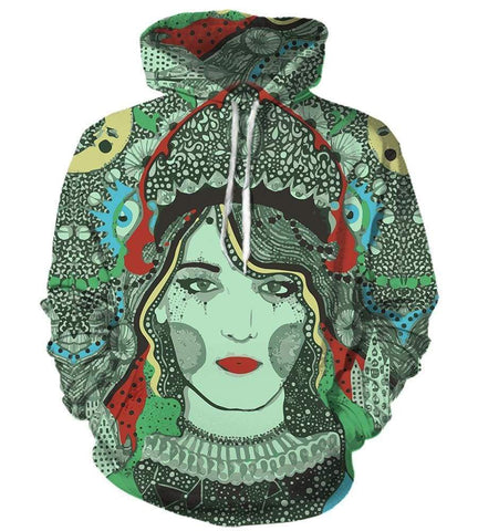 Image of Florence + The Machine Hoodies - Pullover Green Hoodie