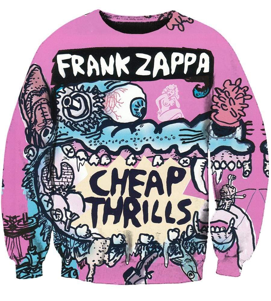 Frank Zappa Hoodies - Pulover Pink Hoodie
