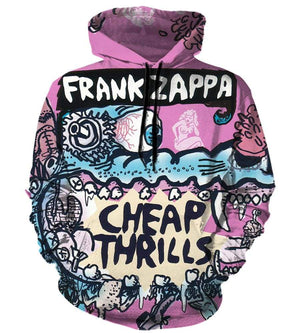 Frank Zappa Hoodies - Pulover Pink Hoodie