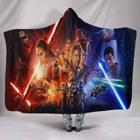 Image of Star Wars Hooded Blankets - Star Wars Movie Series Hooded Blanket
