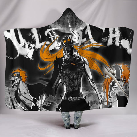 Image of Bleach Hollow Ichigo Hooded Blanket - The Death Black Blanket
