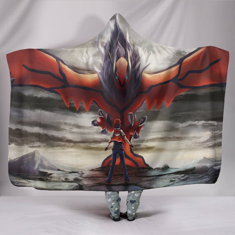 Image of Pokemon Yveltal Hooded Blanket - Sharp Claws Blanket