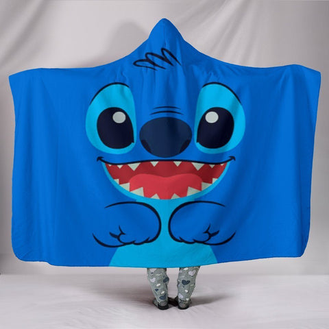 Image of Stitch Hooded Blankets - Stitch Super Cute Hooded Blanket