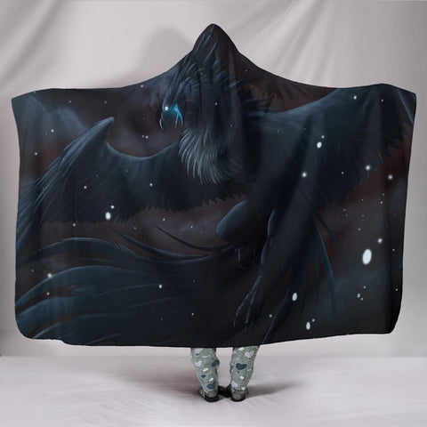 Image of Pokemon Dark Articuno Hooded Blanket - Black Blanket