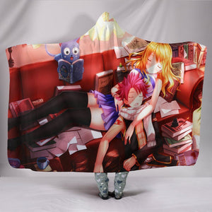 Fairy Tail Hooded Blanket - Girl Red Blanket