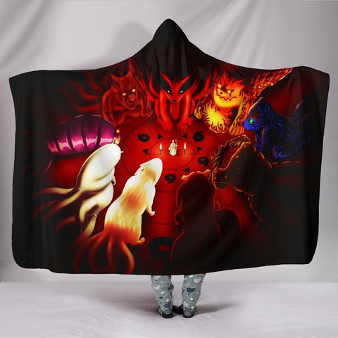 Image of Naruto Hooded Blankets - Naruto Tailed Beasts Hooded Blanket