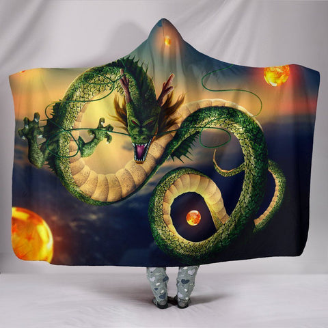 Image of Dragon Ball Hooded Blankets - Shenron Dragon Ball Hooded Blanket