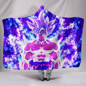 Dragon Ball Hooded Blankets - Goku Mastered Ultra Instinct Hooded Blanket