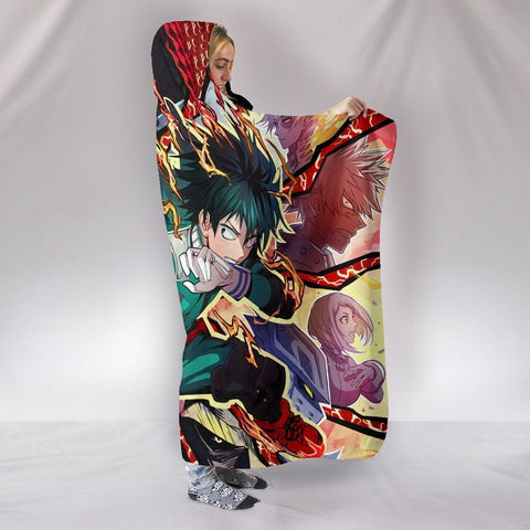 Image of My Hero Academia Hooded Blankets - My Hero Academia Anime Series Super Cool Hooded Blanket