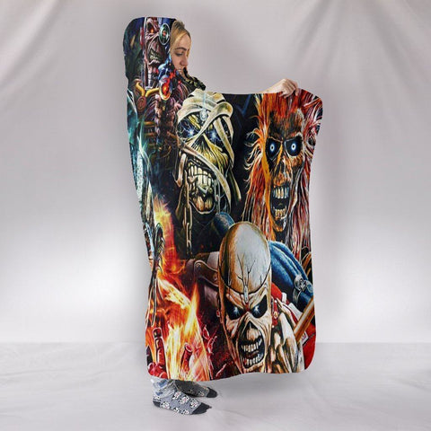 Image of Iron Maiden Hooded Blankets - Iron Maiden Super Cool Hooded Blanket