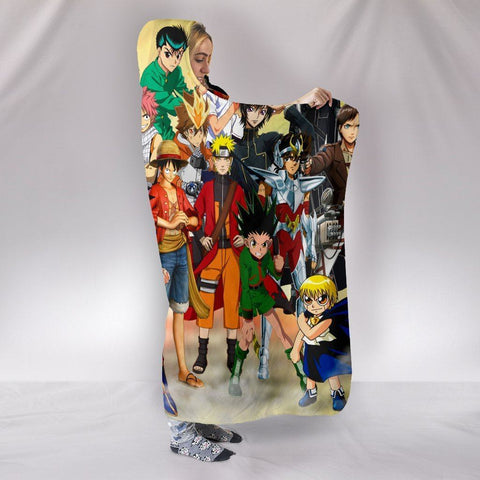 Image of Dragon Ball Super Hooded Blanket - Group Picture Blanket