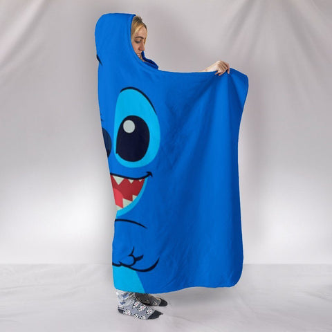 Image of Stitch Hooded Blankets - Stitch Super Cute Hooded Blanket