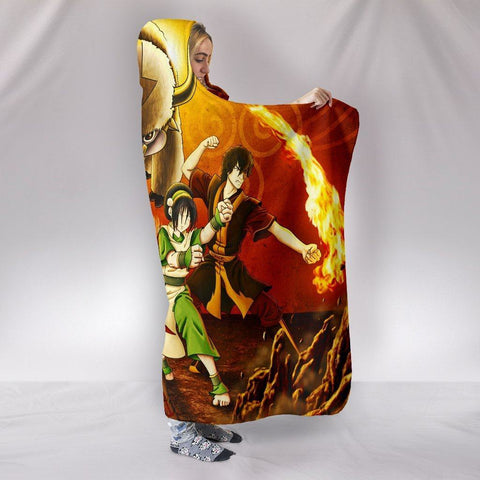 Image of Avatar Hooded Blankets - Avatar The Last Airbender Characters Hooded Blanket