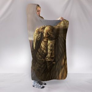 Naruto The Final Valley Hooded Blanket - Grandparents Fight Grey Blanket