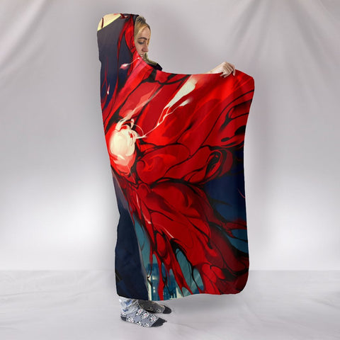 Image of Touka Kirishima Hooded Blanket - Cry Red Blanket