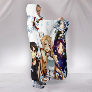 Sword Art Online Season 3 Hooded Blanket - White Blanket