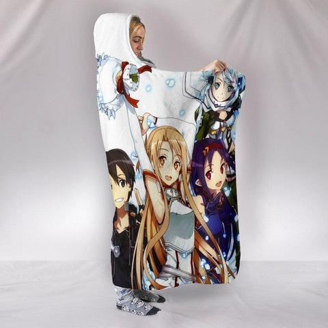 Image of Sword Art Online Season 3 Hooded Blanket - White Blanket