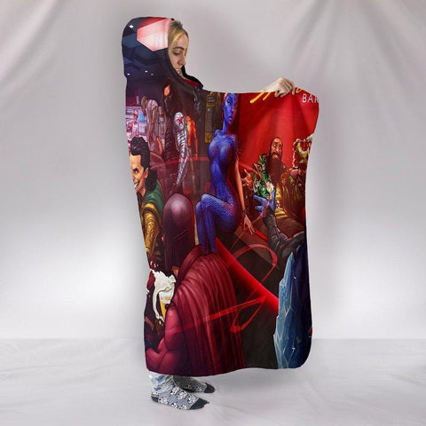 Image of Thanos VS Loki Hooded Blanket - Fight Blanket