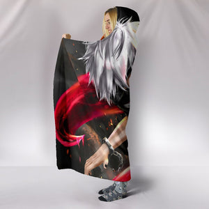 Tokyo Ghoul Kaneki In Hooded Blanket - Red Eye Blanket