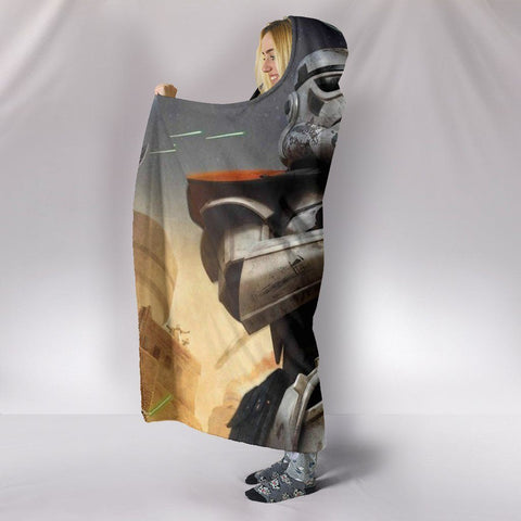 Image of Star Wars Hooded Blanket V3 - Holding A Gun Yellow Blanket