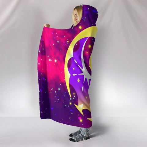 Image of Lunala Hooded Blanket - Purple Blanket