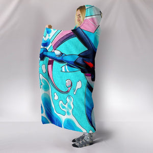 Pokemon Greninja Hooded Blanket - Flying Blue Blanket