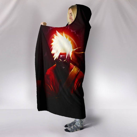 Image of Naruto Sasuke Hooded Blankets - Naruto Sasuke Super Cool Hooded Blanket