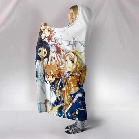 Image of Sword Art Online Season 3 Hooded Blanket - White Blanket