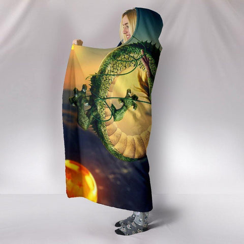 Image of Dragon Ball Hooded Blankets - Shenron Dragon Ball Hooded Blanket