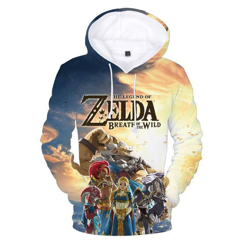 Image of Game The Legend of Zelda 3D Print Hoodie - Casual Sweatshirts Streetwear