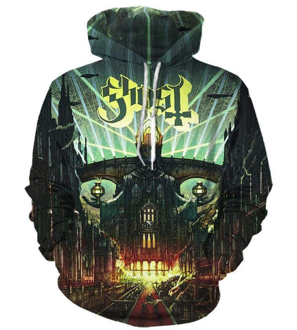 Image of Ghost Hoodies - Pullover Black Hoodie