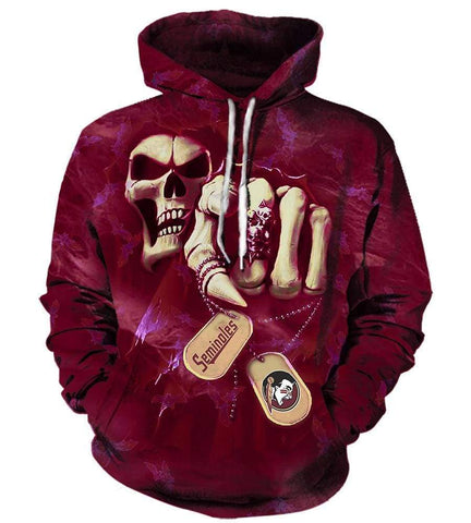 Image of God Florida State Seminoles Hoodies - Pullover Red Hoodie