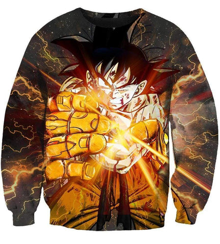 Image of Dragon Goku Hoodies - Goku & Hand of Thanos Pullover Hoodie