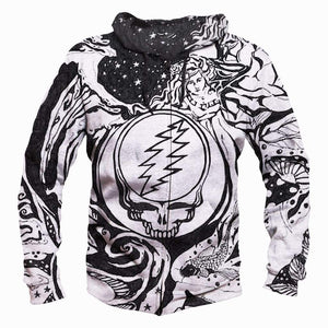 Grateful Dead Hoodies - Pullover White Hoodie