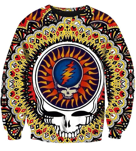 Image of Grateful Dead Hoodies - Pullover Yellow Hoodie