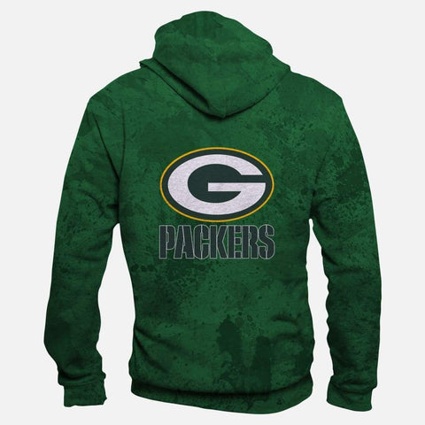 Image of Green Bay Packers Hoodies - Pullover Green Hoodie