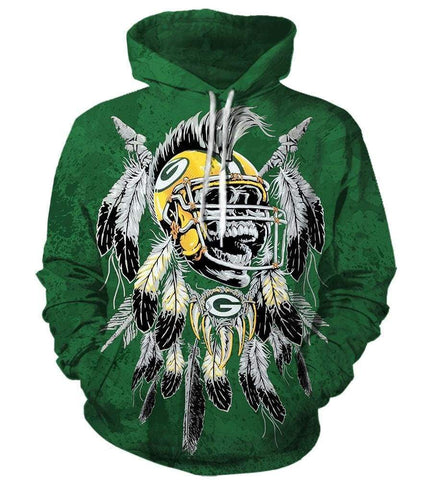 Image of Green Bay Packers Hoodies - Pullover Green Hoodie