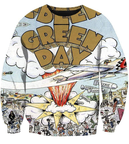 Image of Green Day Hoodies - Pullover White Hoodie