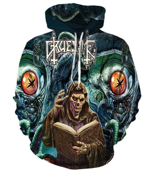 Funny Gruesome Hoodies - Pullover Blue Hoodie