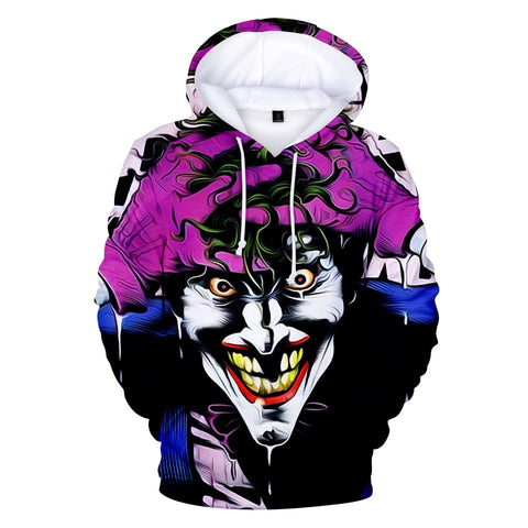 Image of Joker Hoodies Unisex 3D Print Halloween Horror Sweatshirt Hoodies