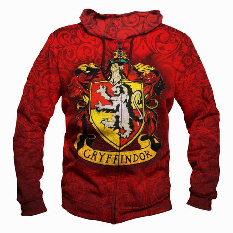 Image of Harry Potter Gryffindor Hoodies - Pullover Red Hoodie