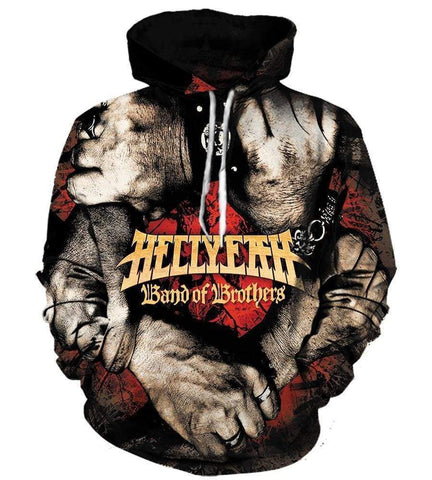 Image of Hellyeah Hoodies - Pullover Unity Black Hoodie