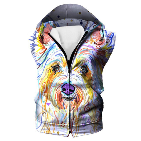 Image of Colorful Dog Hoodies - Dog Printed Pullover Hoodie