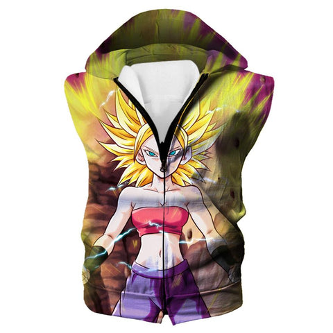 Image of Dragon Ball  Super Saiyan Caulifla Hoodies - Super Pullover Hoodie