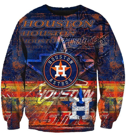 Image of Houston Astros Hoodies - Pullover Black Hoodie