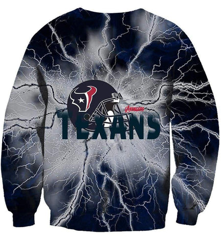 Image of The Avengers Houston Texans Hoodies - Pullover Black Hoodie